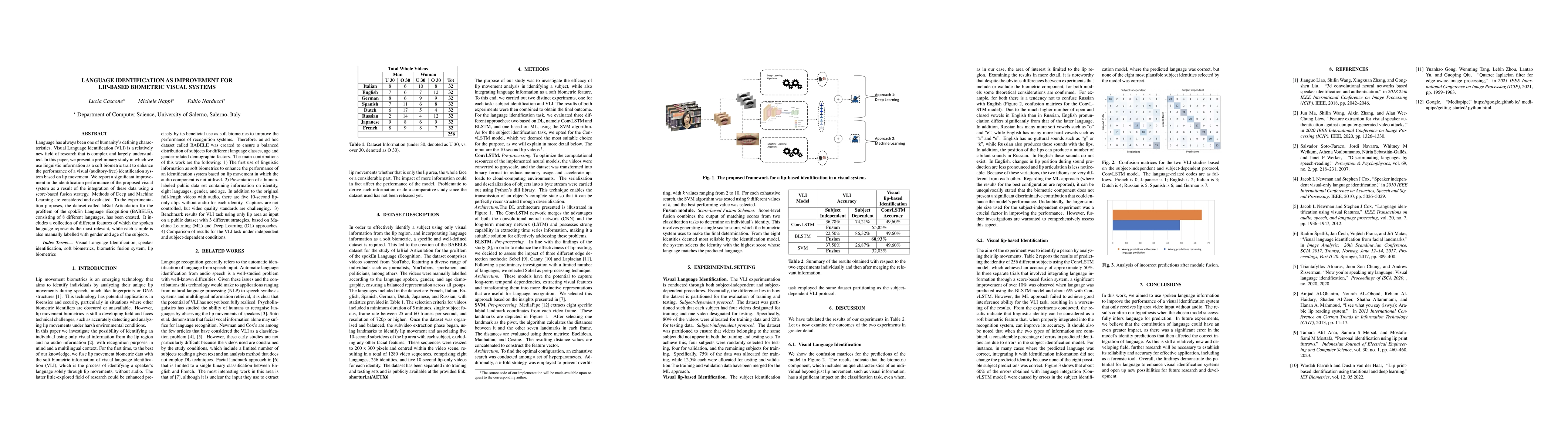 Thumbnail for Language identification as improvement for lip-based biometric visual
  systems