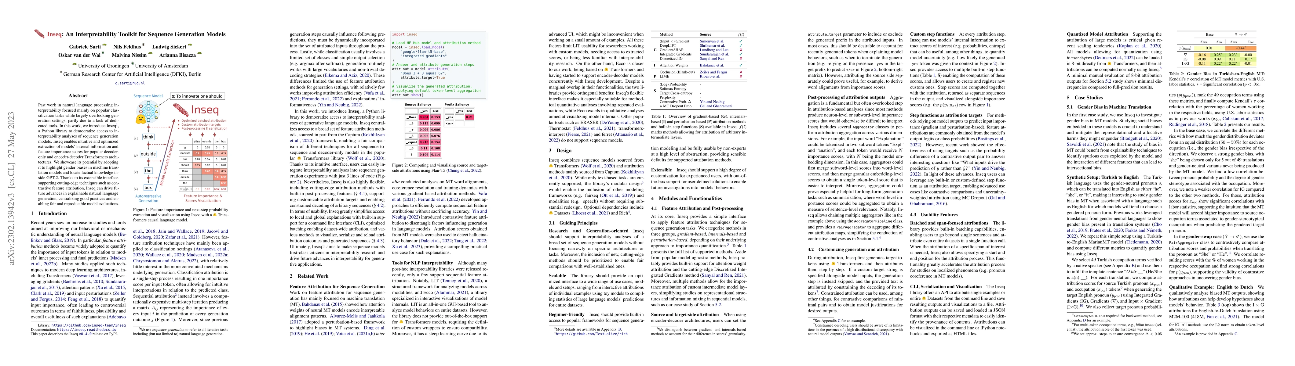 Thumbnail for Inseq: An Interpretability Toolkit for Sequence Generation Models