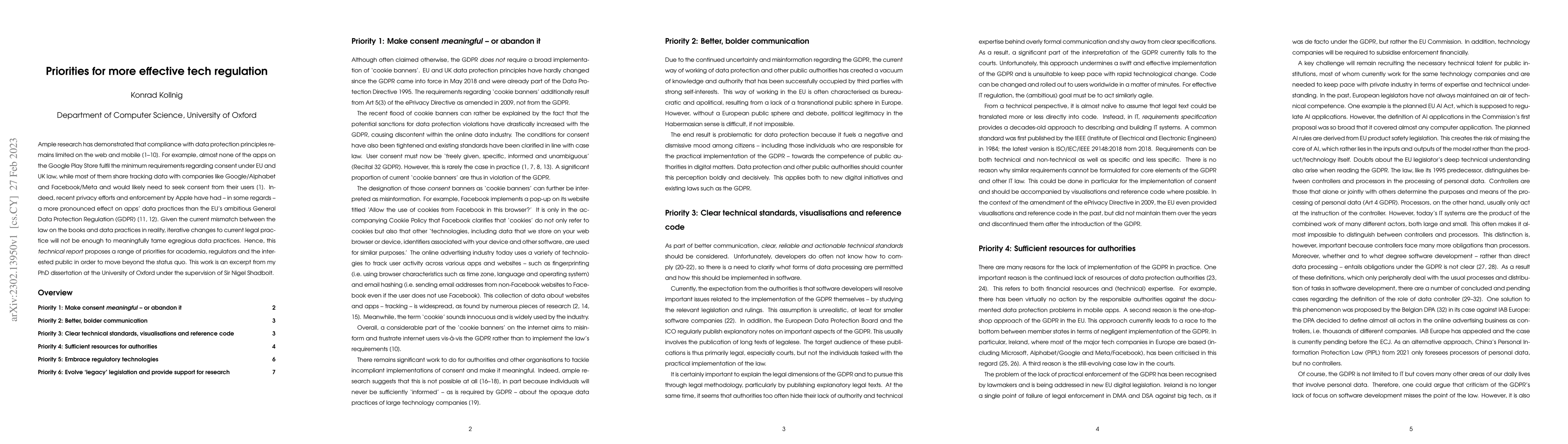 Thumbnail for Priorities for more effective tech regulation
