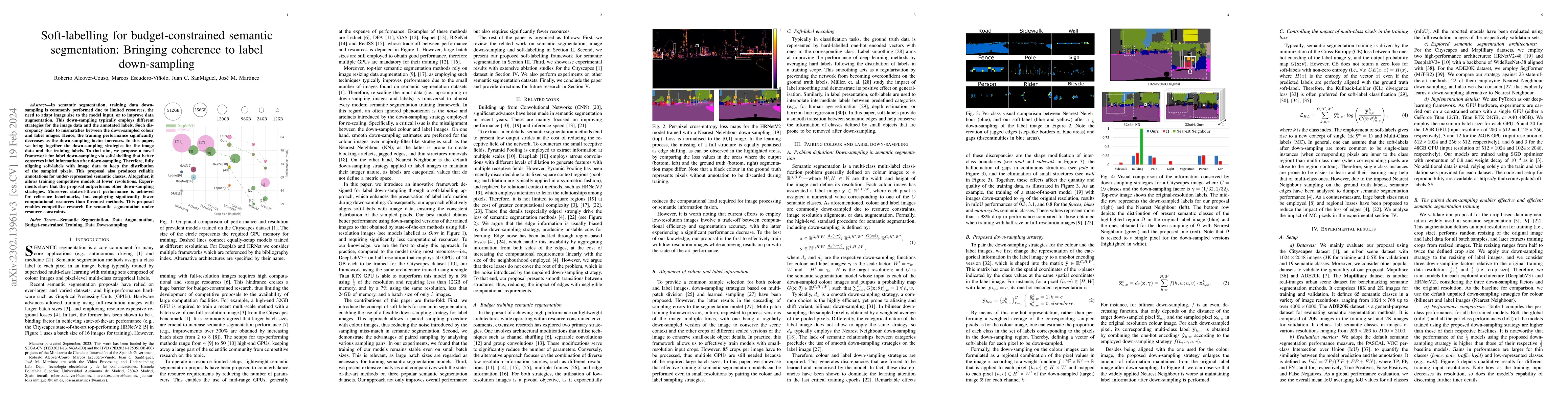 Thumbnail for Soft labelling for semantic segmentation: Bringing coherence to label
  down-sampling