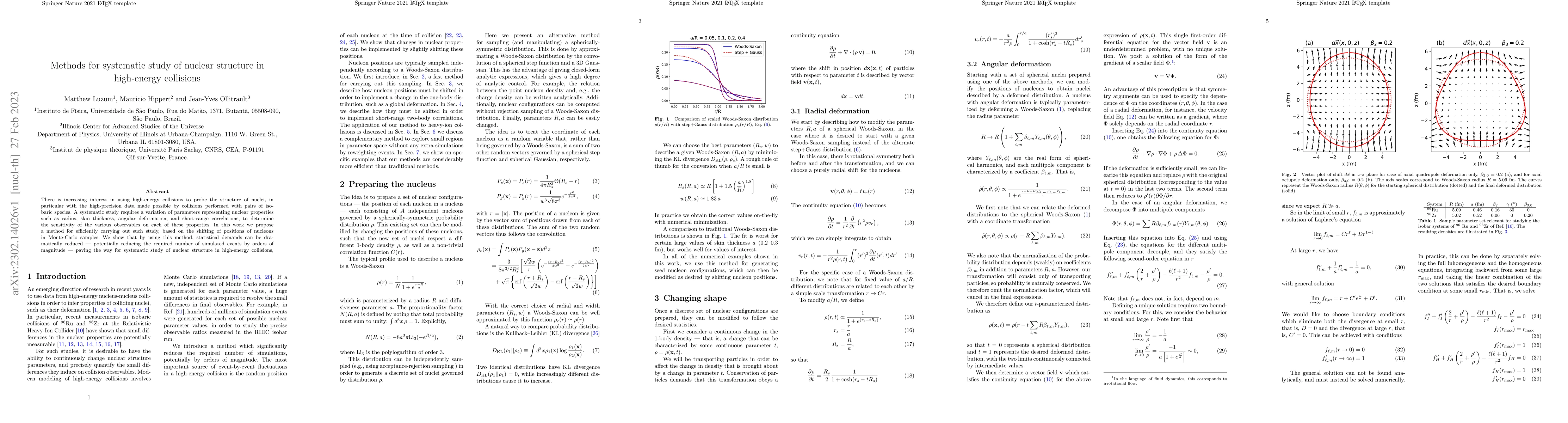 Thumbnail for Methods for systematic study of nuclear structure in high-energy
  collisions