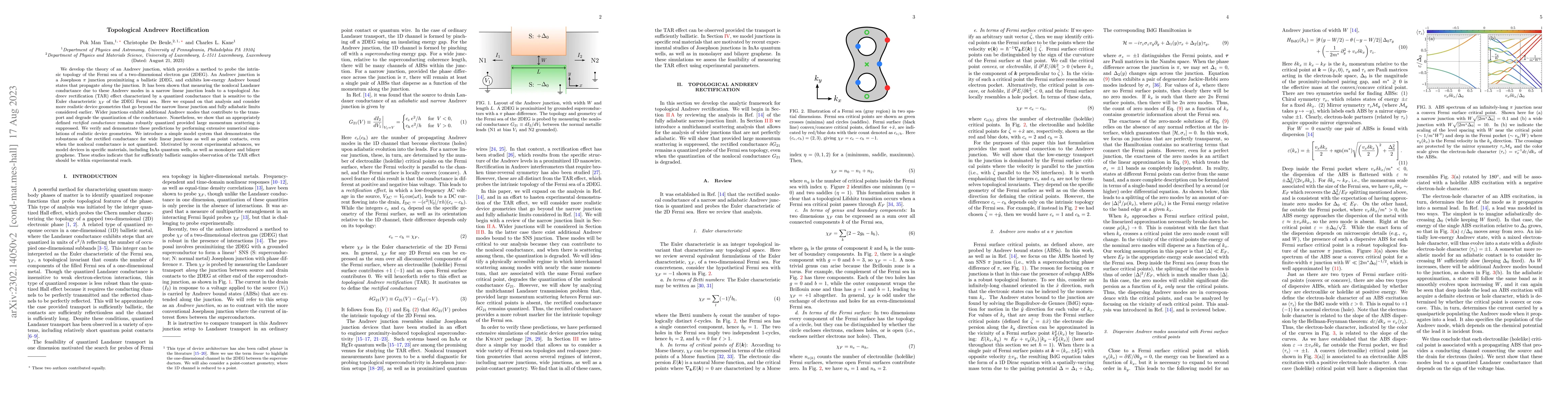Thumbnail for Topological Andreev Rectification