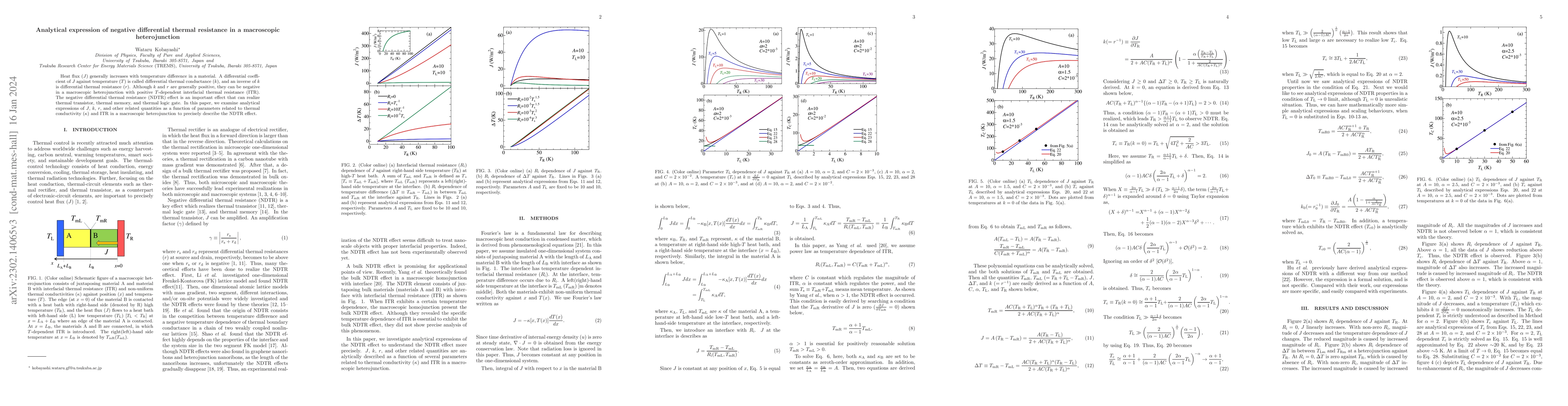 Thumbnail for Analytical expression of negative differential thermal resistance in a
  macroscopic heterojunction