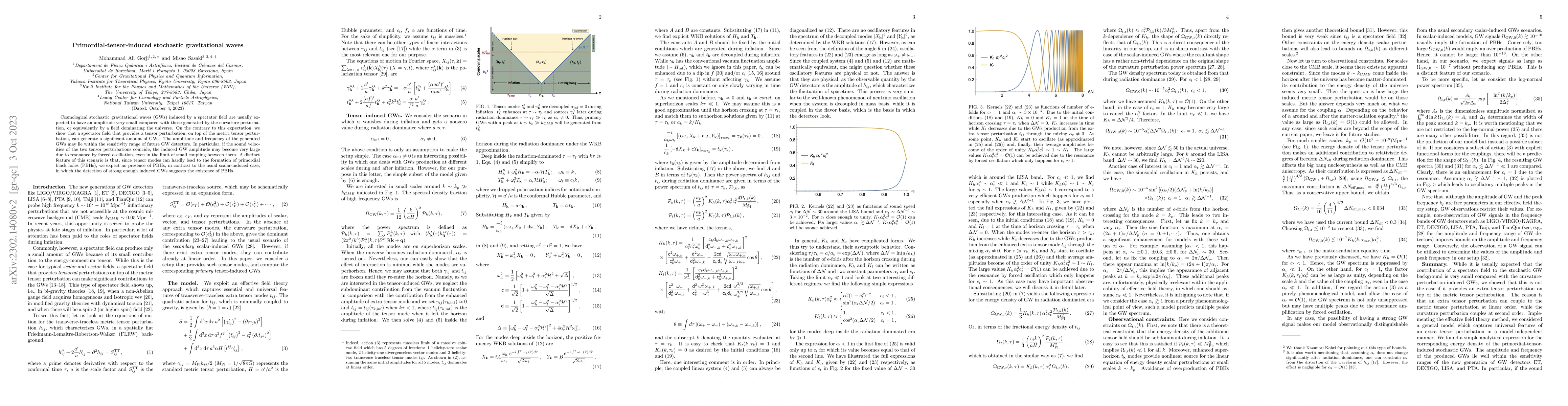 Thumbnail for Primordial-tensor-induced stochastic gravitational waves