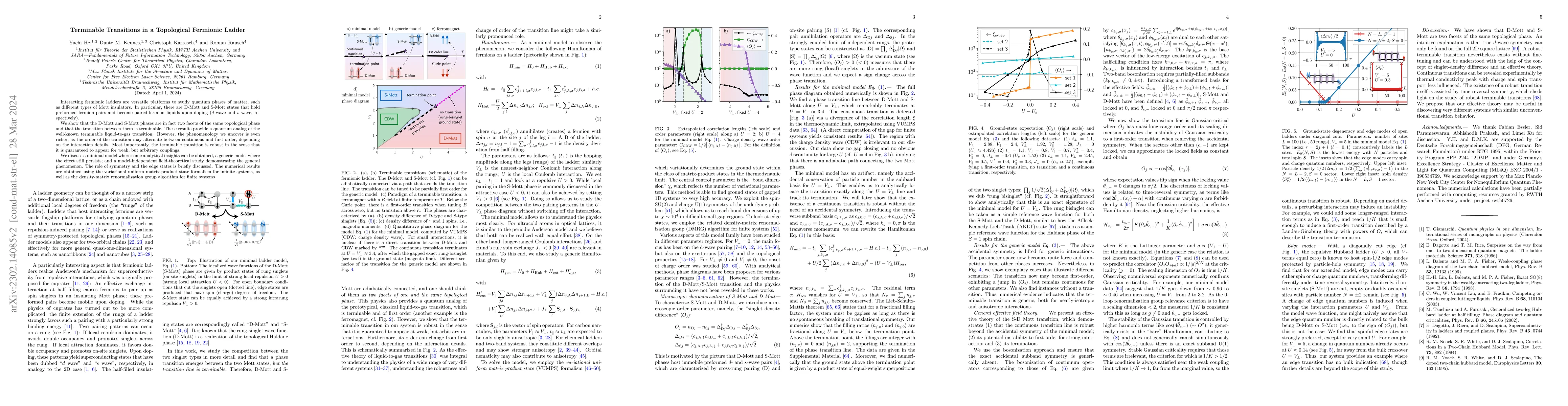 Thumbnail for Terminable Transitions in a Topological Fermionic Ladder