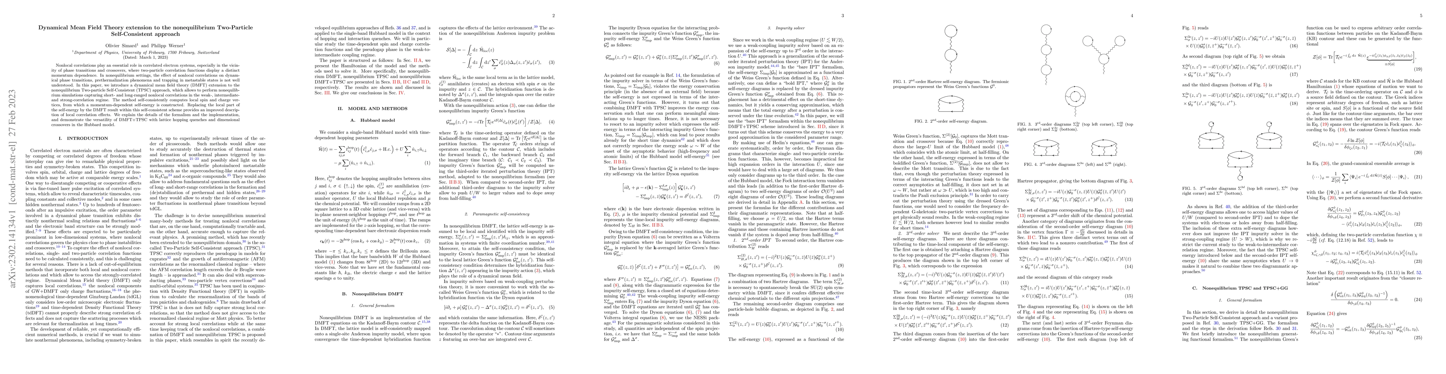 Thumbnail for Dynamical Mean Field Theory extension to the nonequilibrium Two-Particle
  Self-Consistent approach