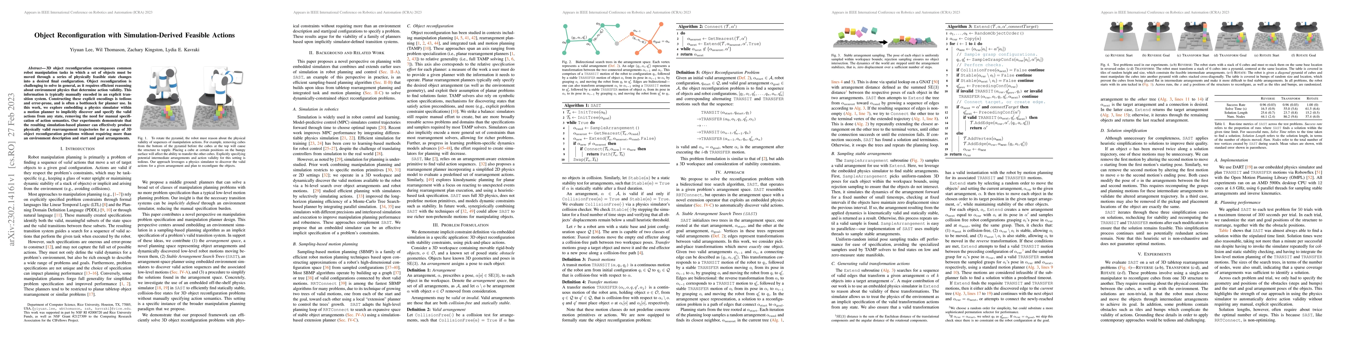 Thumbnail for Object Reconfiguration with Simulation-Derived Feasible Actions