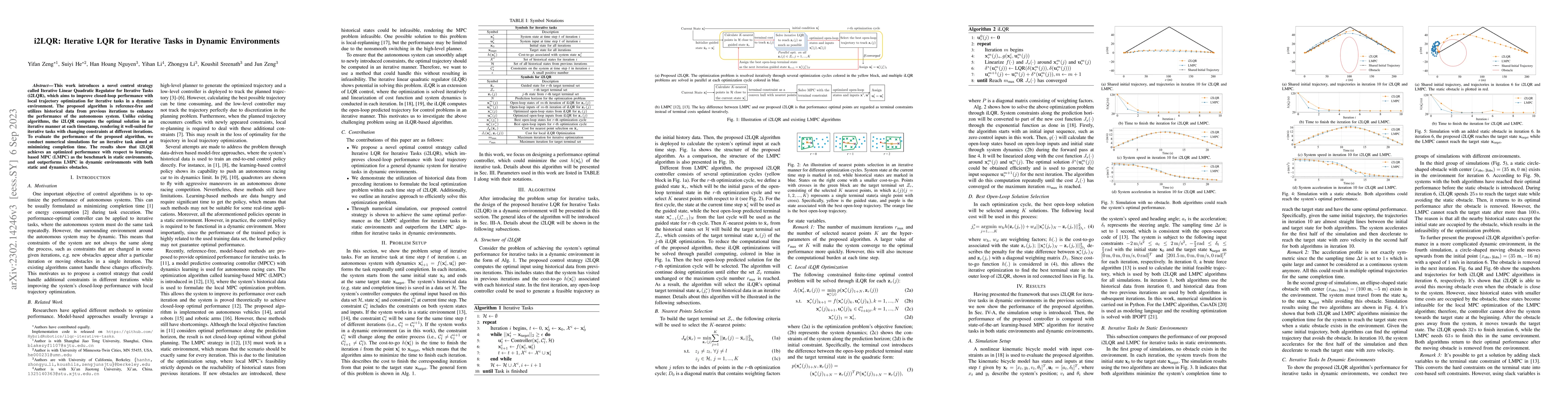 Thumbnail for i2LQR: Iterative LQR for Iterative Tasks in Dynamic Environments