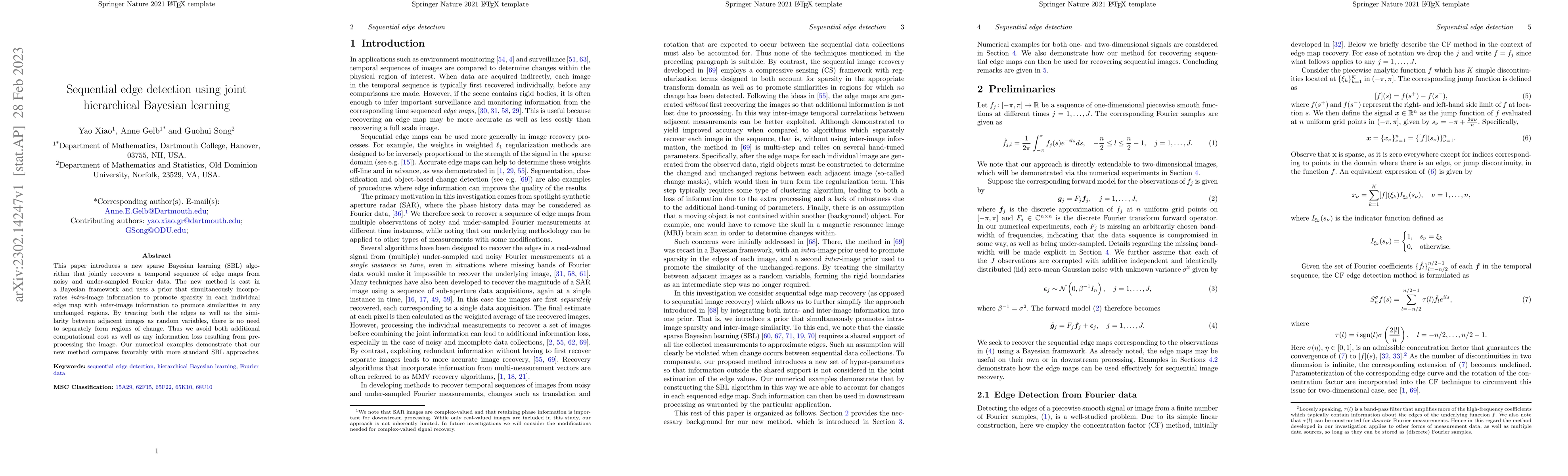 Thumbnail for Sequential edge detection using joint hierarchical Bayesian learning