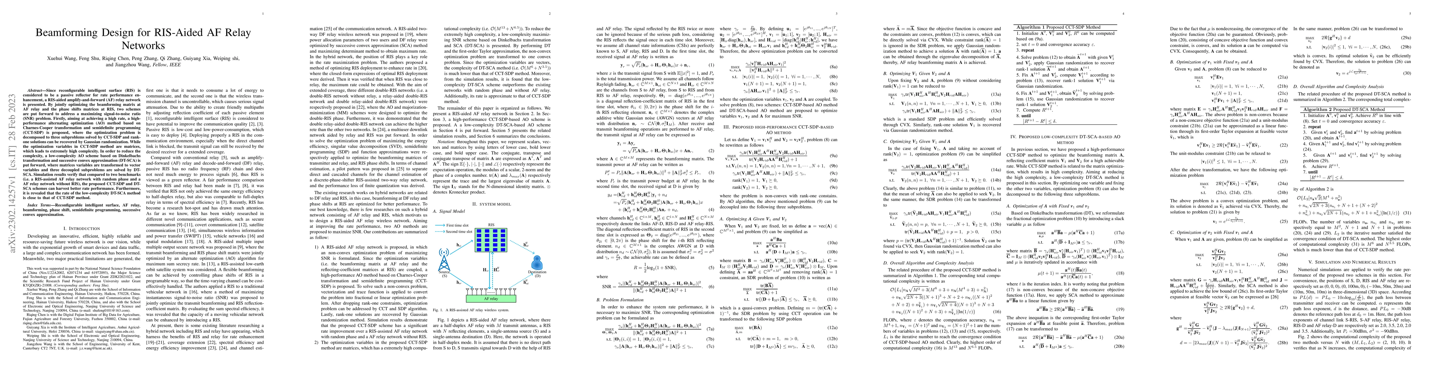Thumbnail for Beamforming Design for RIS-Aided AF Relay Networks