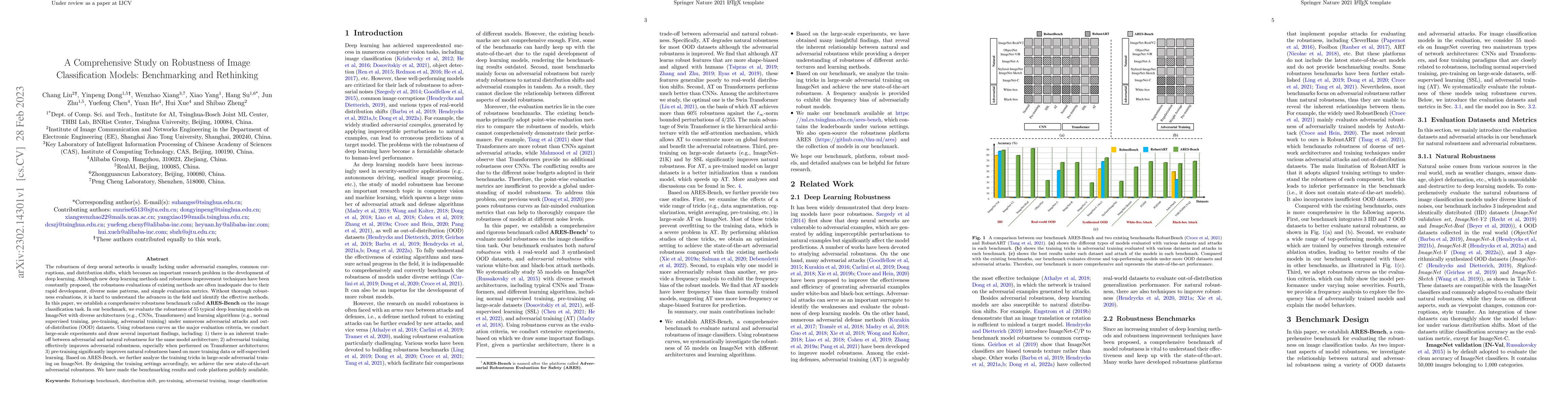 Thumbnail for A Comprehensive Study on Robustness of Image Classification Models:
  Benchmarking and Rethinking