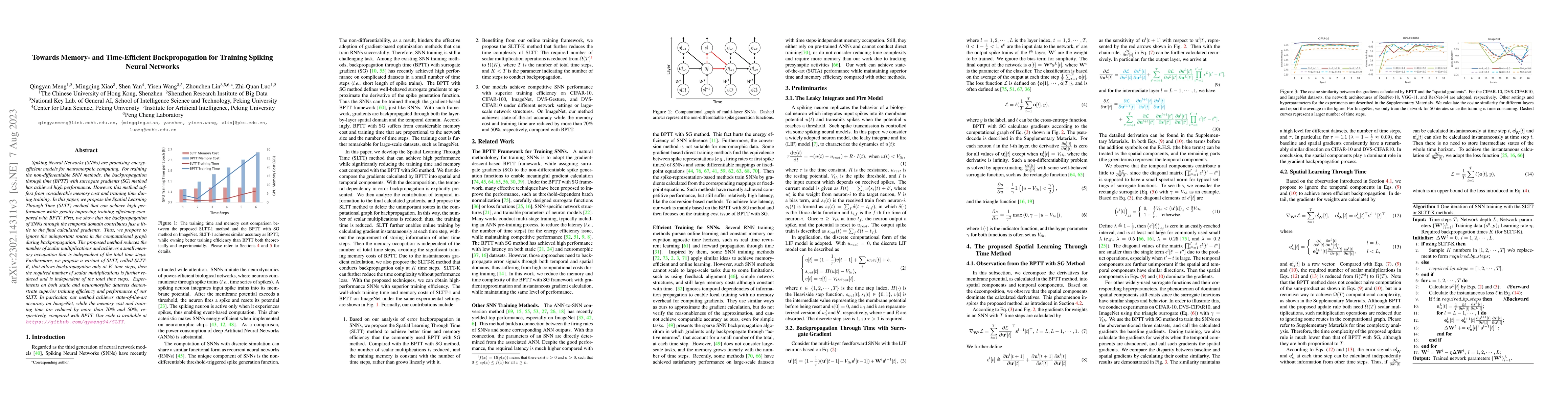 Thumbnail for Towards Memory- and Time-Efficient Backpropagation for Training Spiking
  Neural Networks