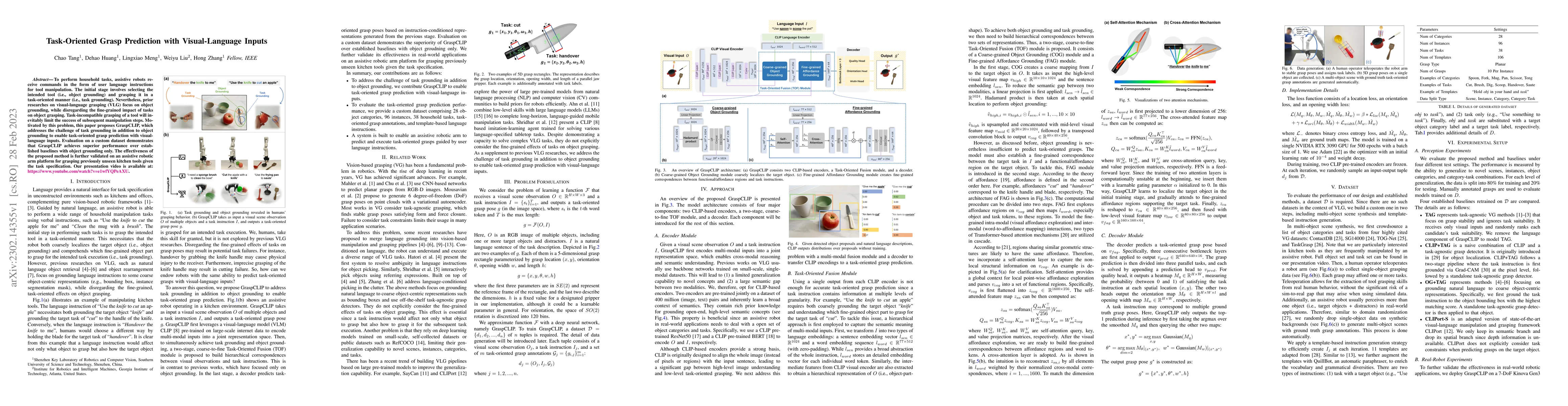 Thumbnail for Task-Oriented Grasp Prediction with Visual-Language Inputs