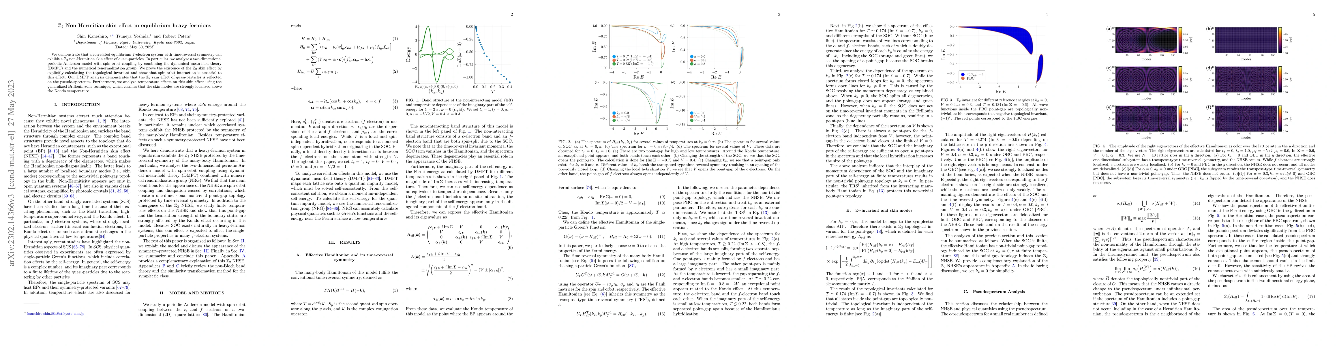 Thumbnail for $\mathbb{Z}_2$ Non-Hermitian skin effect in equilibrium heavy-fermions