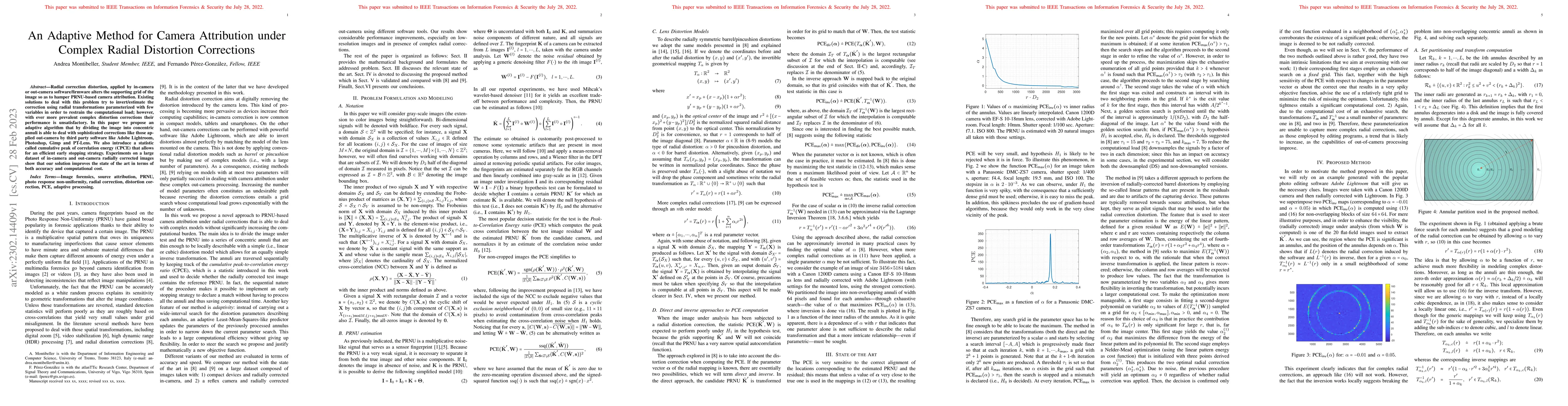 Thumbnail for An Adaptive Method for Camera Attribution under Complex Radial
  Distortion Corrections