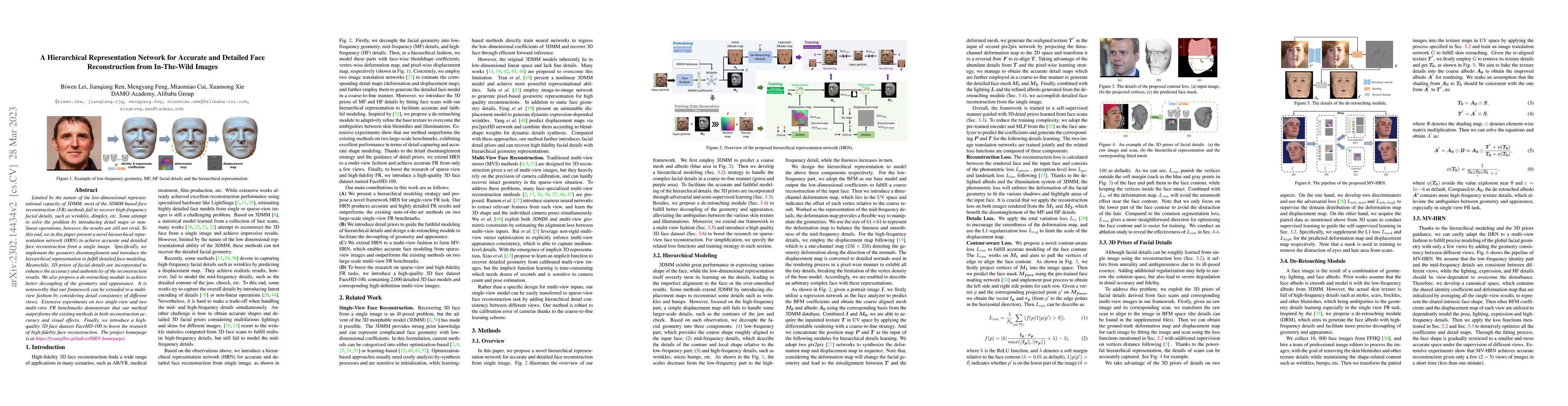 Thumbnail for A Hierarchical Representation Network for Accurate and Detailed Face
  Reconstruction from In-The-Wild Images