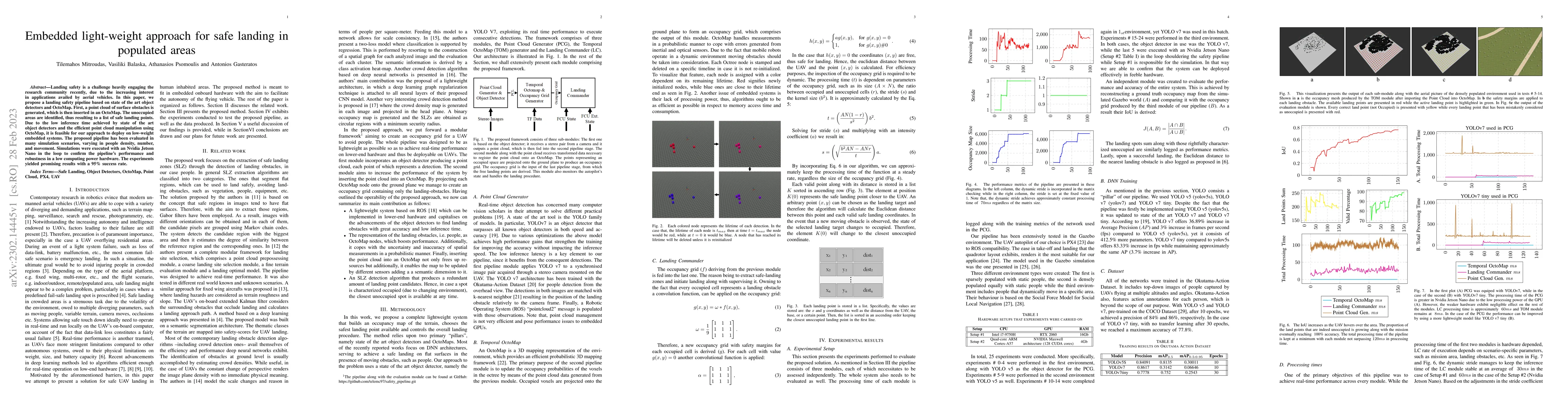 Thumbnail for Embedded light-weight approach for safe landing in populated areas