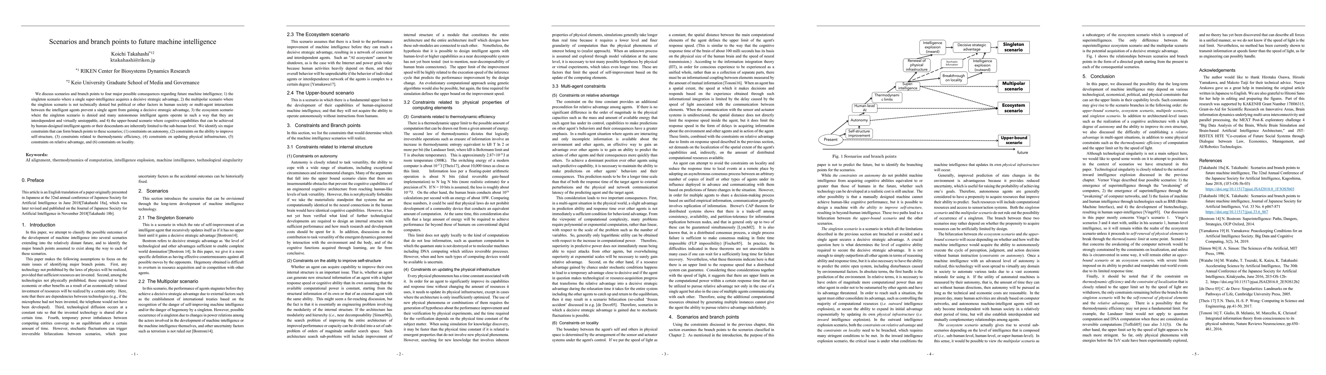 Thumbnail for Scenarios and branch points to future machine intelligence
