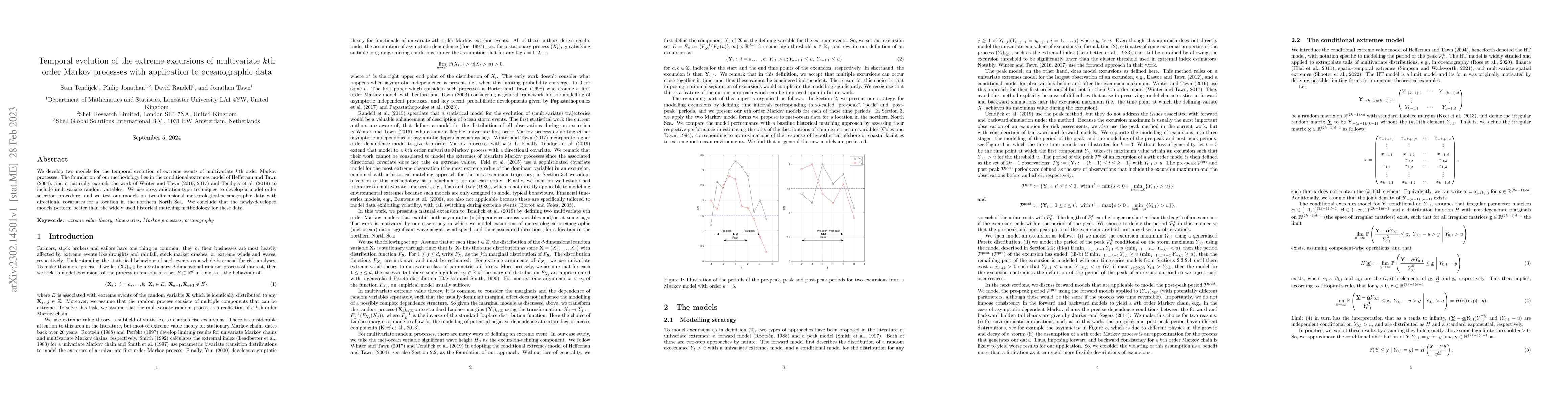 Thumbnail for Temporal evolution of the extreme excursions of multivariate $k$th order
  Markov processes with application to oceanographic data