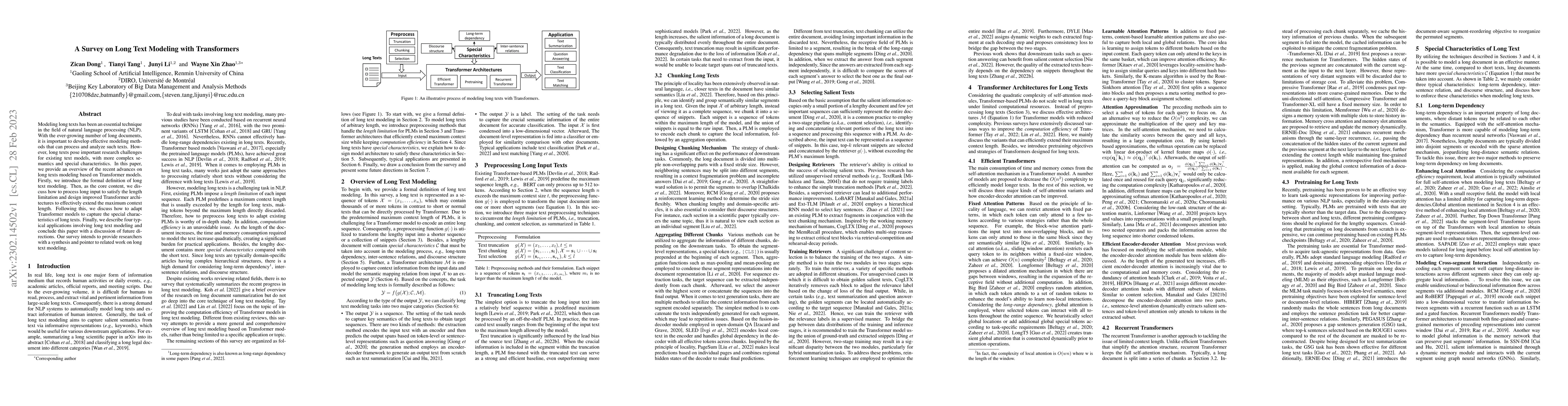 Thumbnail for A Survey on Long Text Modeling with Transformers