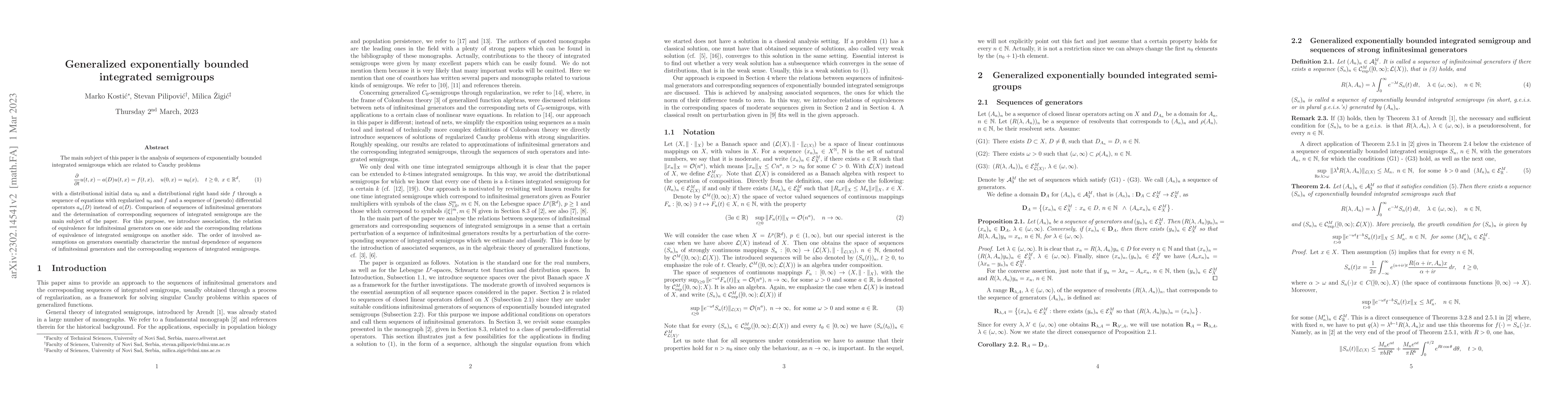 Thumbnail for Generalized exponentially bounded integrated semigroups