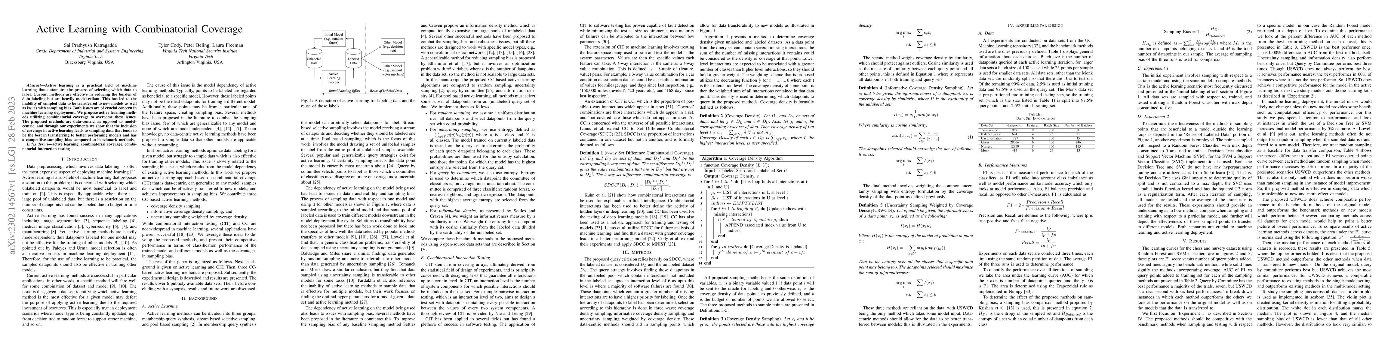 Thumbnail for Active Learning with Combinatorial Coverage