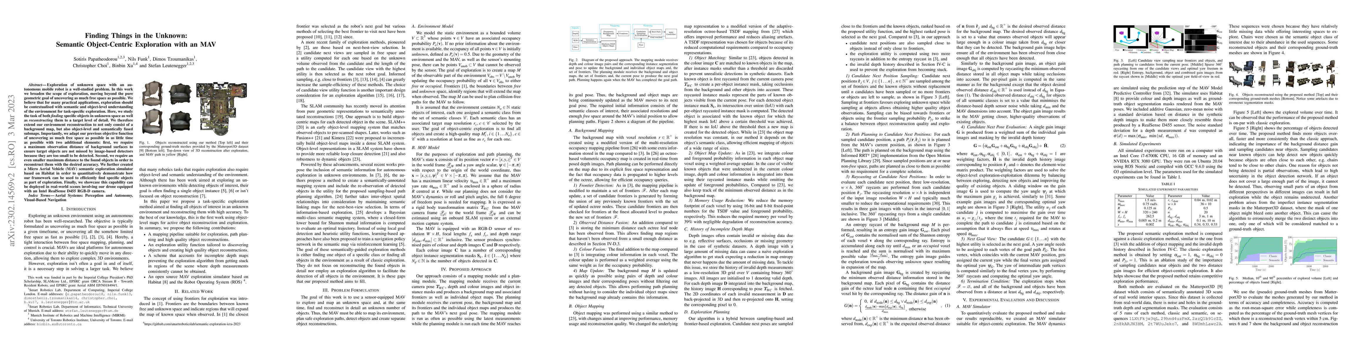 Thumbnail for Finding Things in the Unknown: Semantic Object-Centric Exploration with
  an MAV