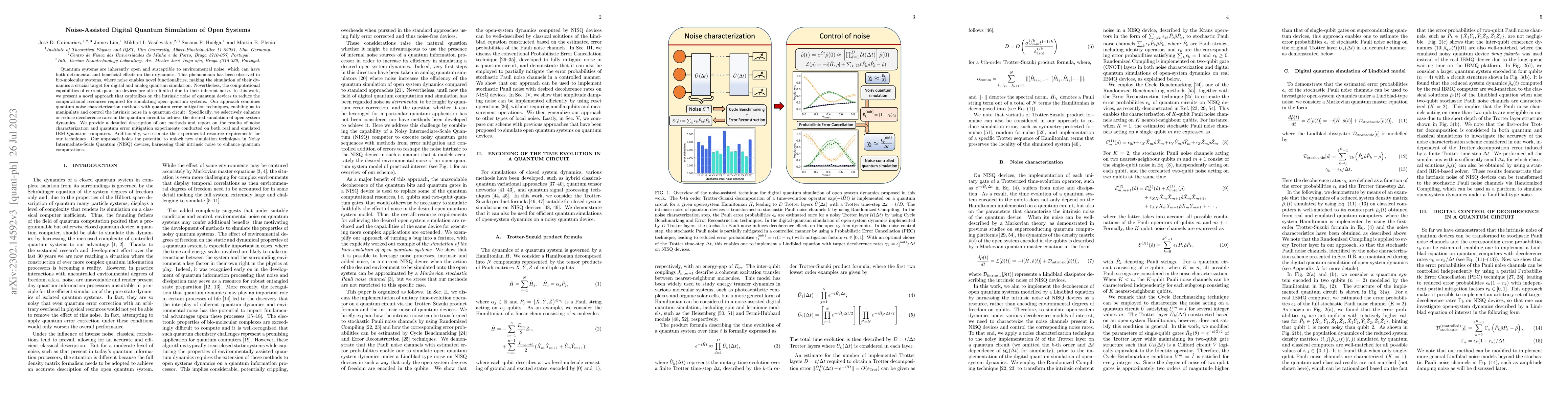 Thumbnail for Noise-assisted digital quantum simulation of open systems