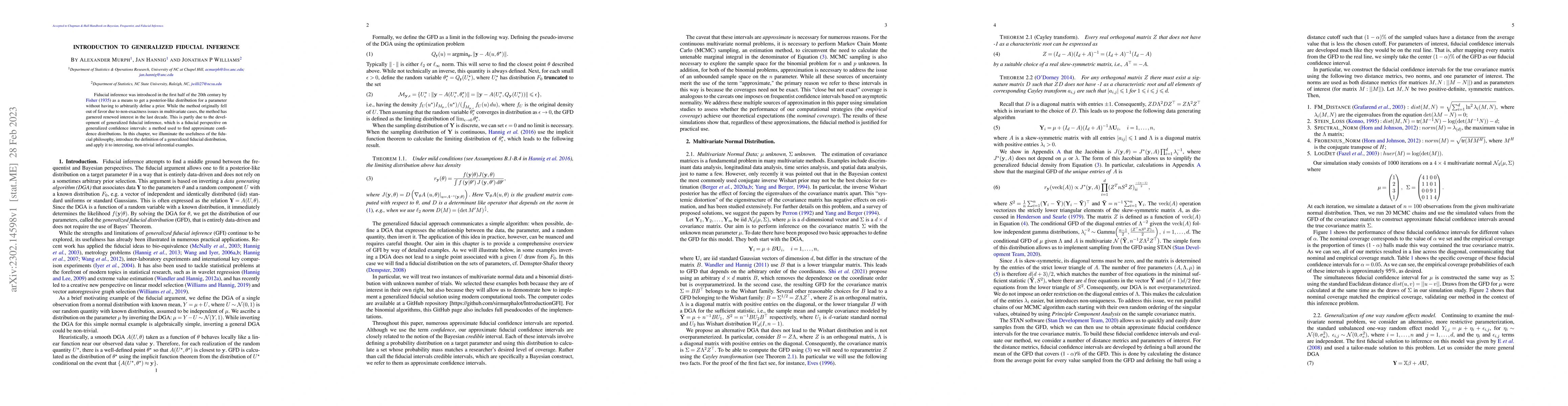 Thumbnail for Introduction to Generalized Fiducial Inference