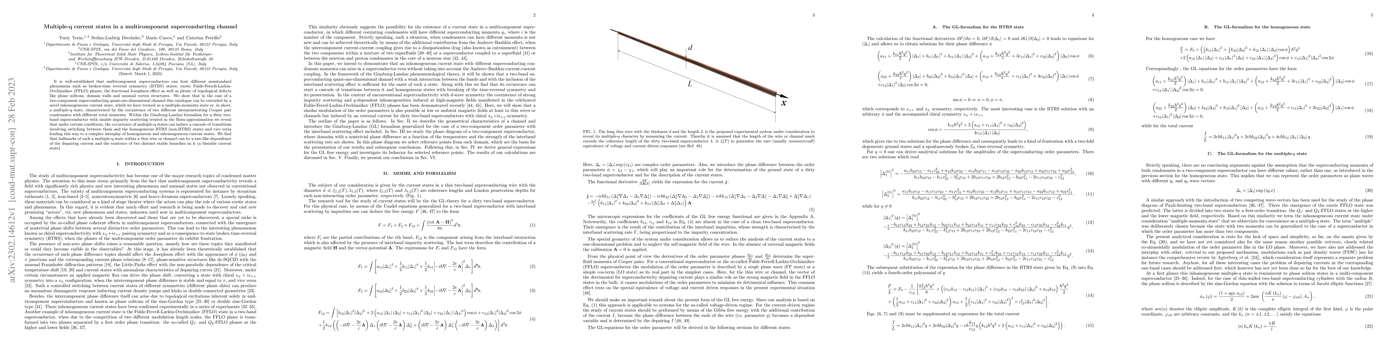 Thumbnail for Multiple-q current states in a multicomponent superconducting channel