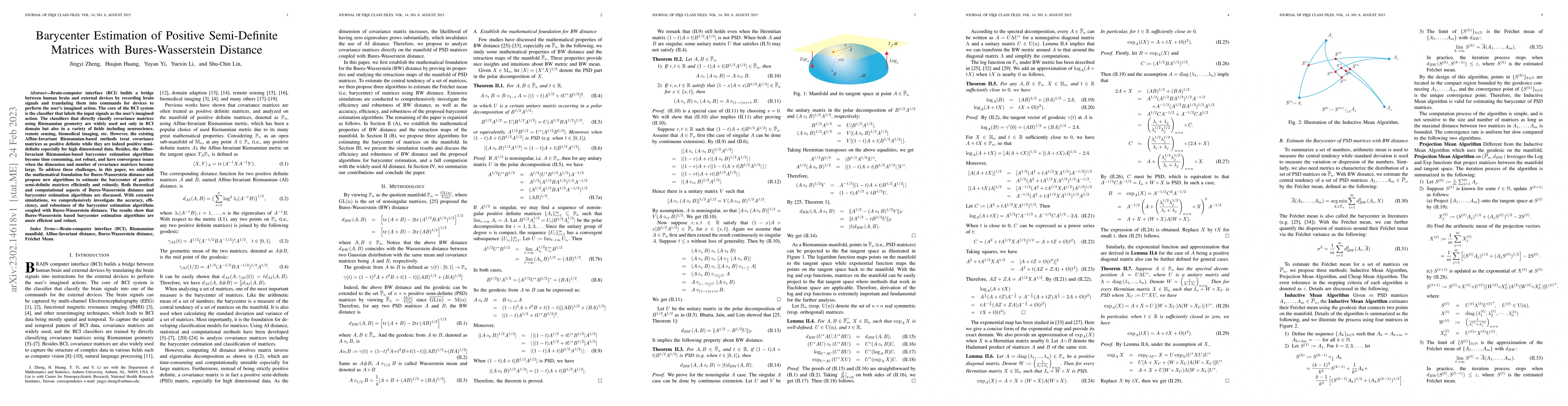 Thumbnail for Barycenter Estimation of Positive Semi-Definite Matrices with
  Bures-Wasserstein Distance