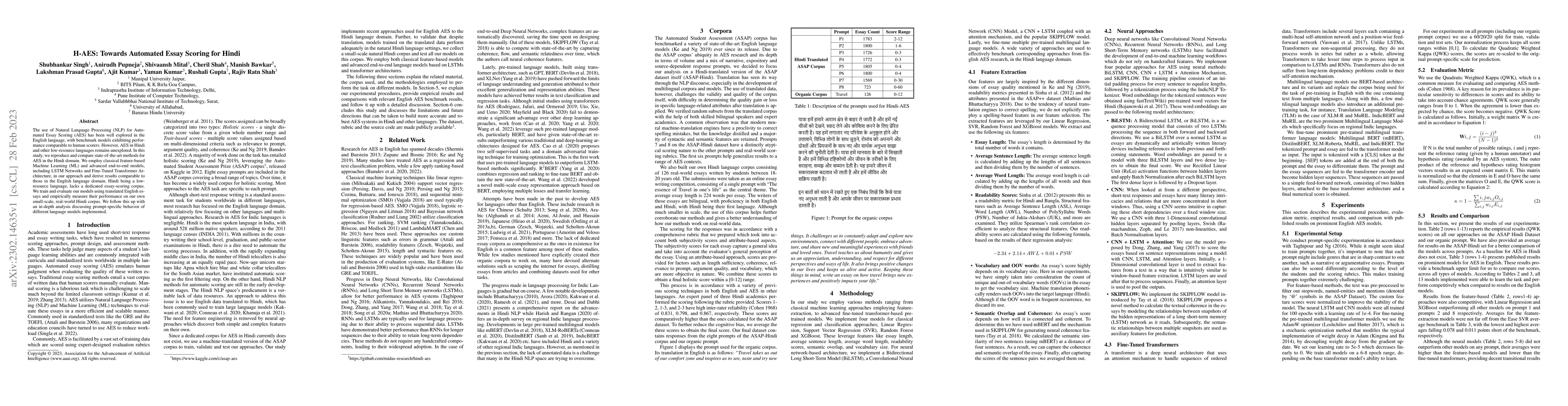 Thumbnail for H-AES: Towards Automated Essay Scoring for Hindi