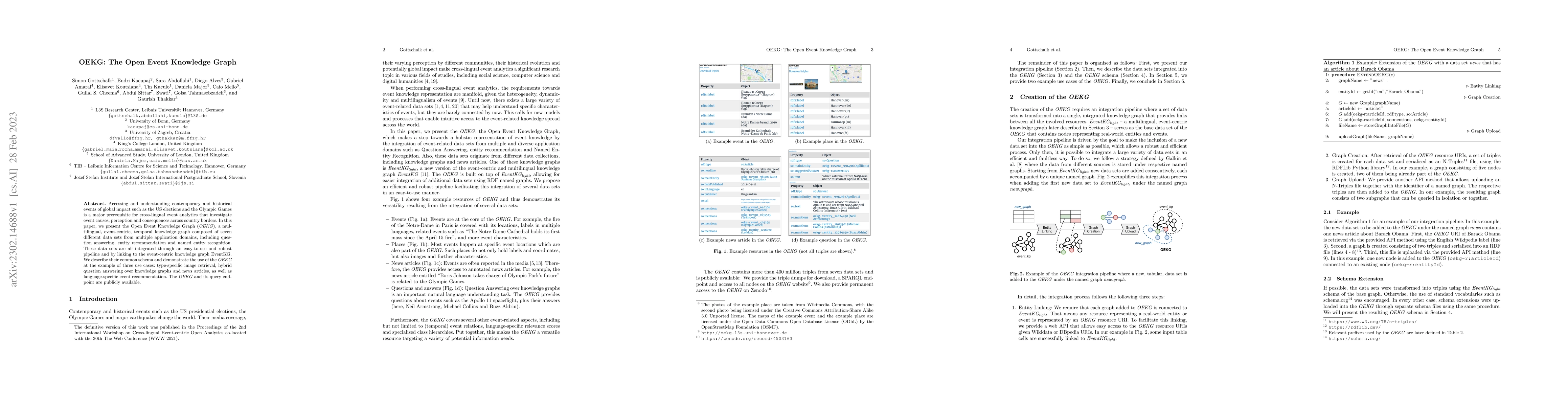 Thumbnail for OEKG: The Open Event Knowledge Graph