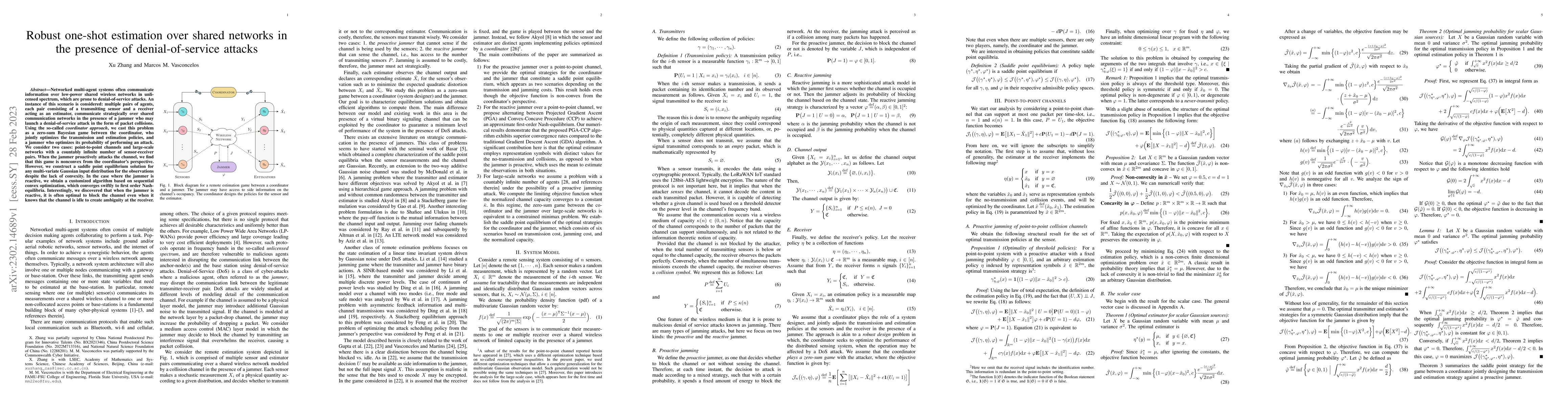 Thumbnail for Robust one-shot estimation over shared networks in the presence of
  denial-of-service attacks