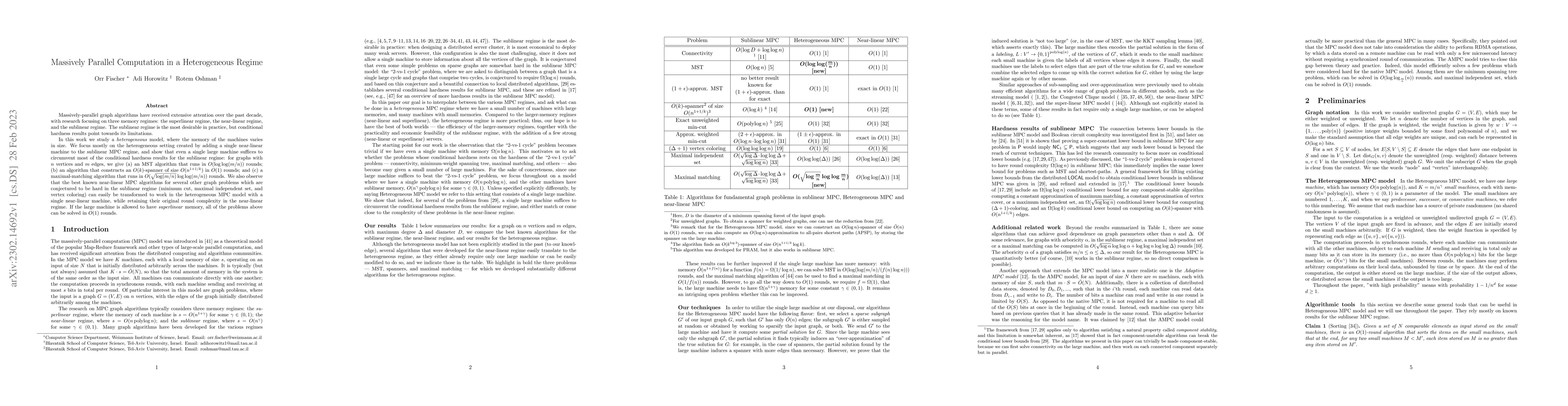 Thumbnail for Massively Parallel Computation in a Heterogeneous Regime