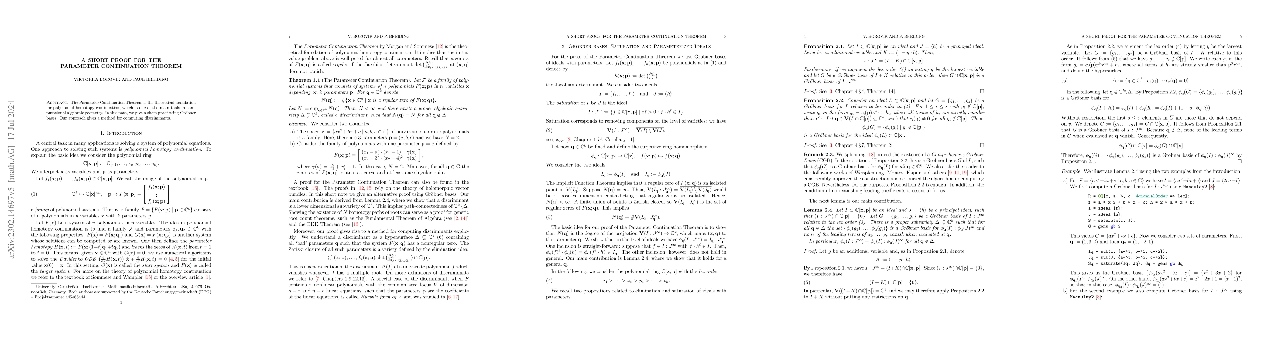 Thumbnail for A short proof for the parameter continuation theorem
