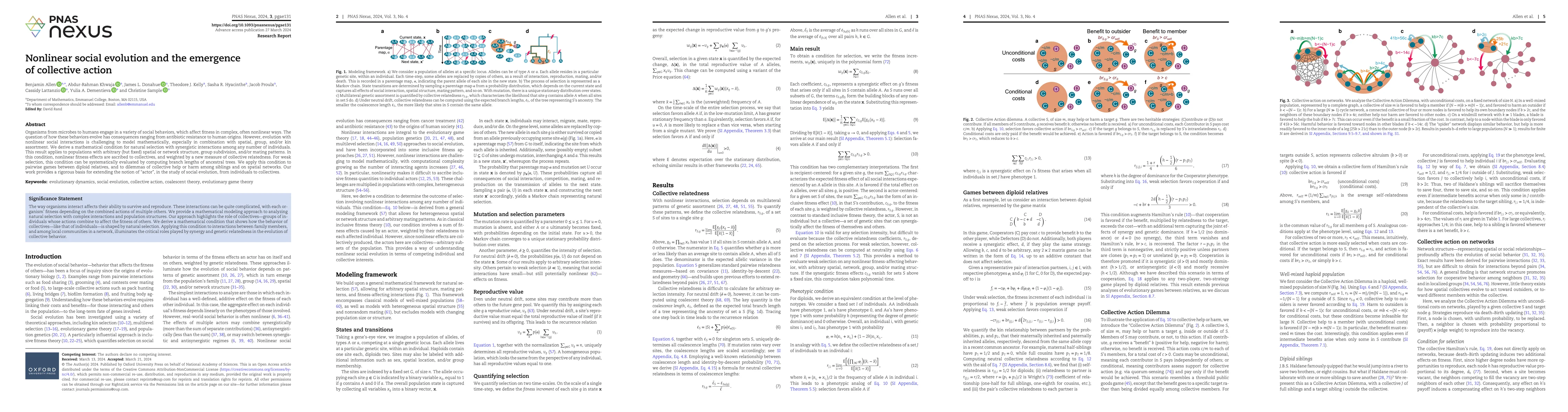 Thumbnail for Nonlinear social evolution and the emergence of collective action