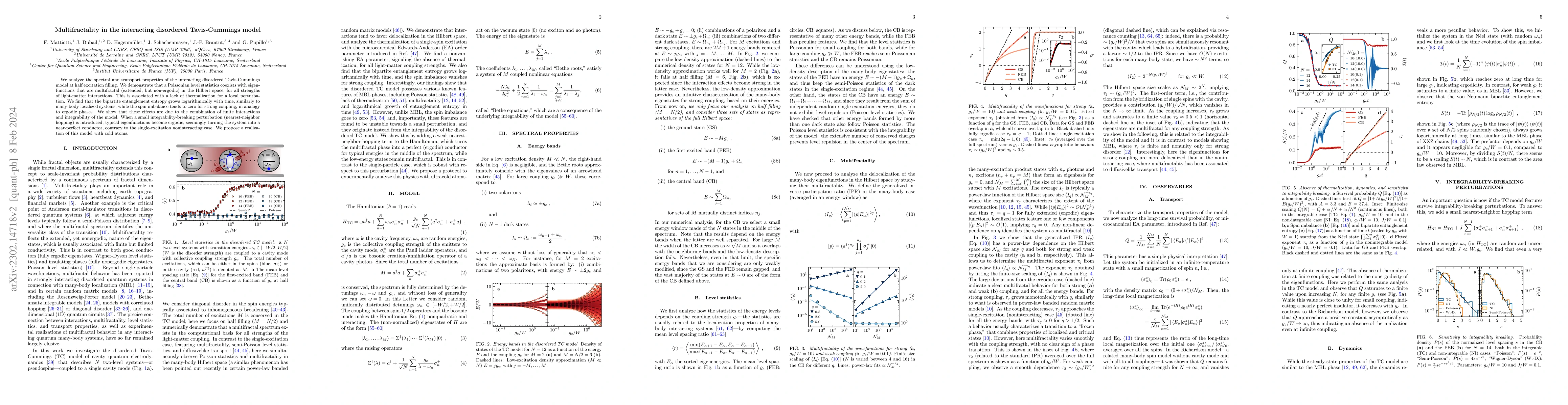 Thumbnail for Multifractality in the interacting disordered Tavis-Cummings model