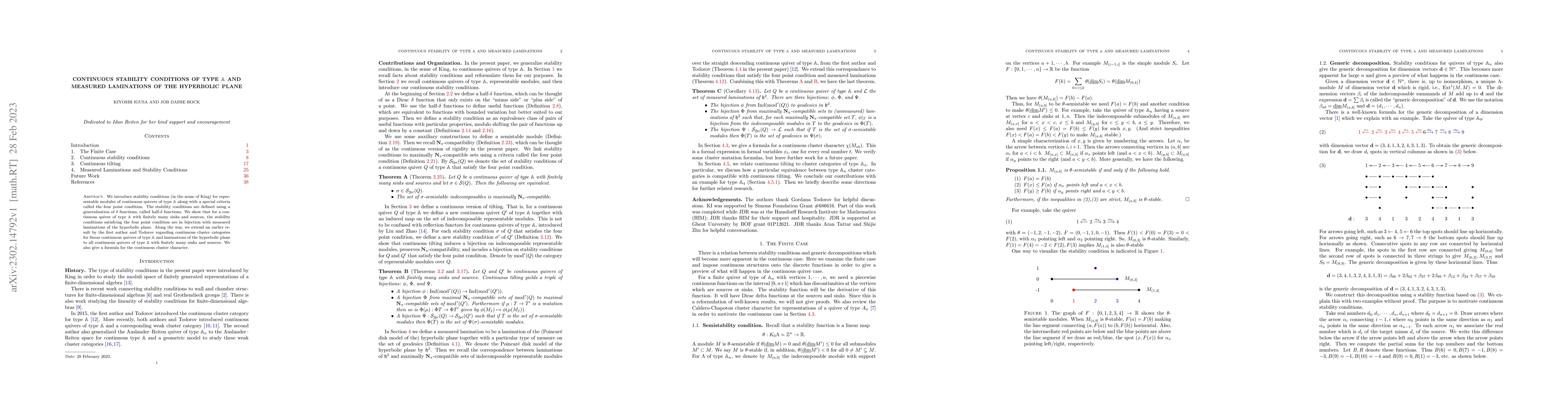 Thumbnail for Continuous Stability Conditions of Type A and Measured Laminations of
  the Hyperbolic Plane