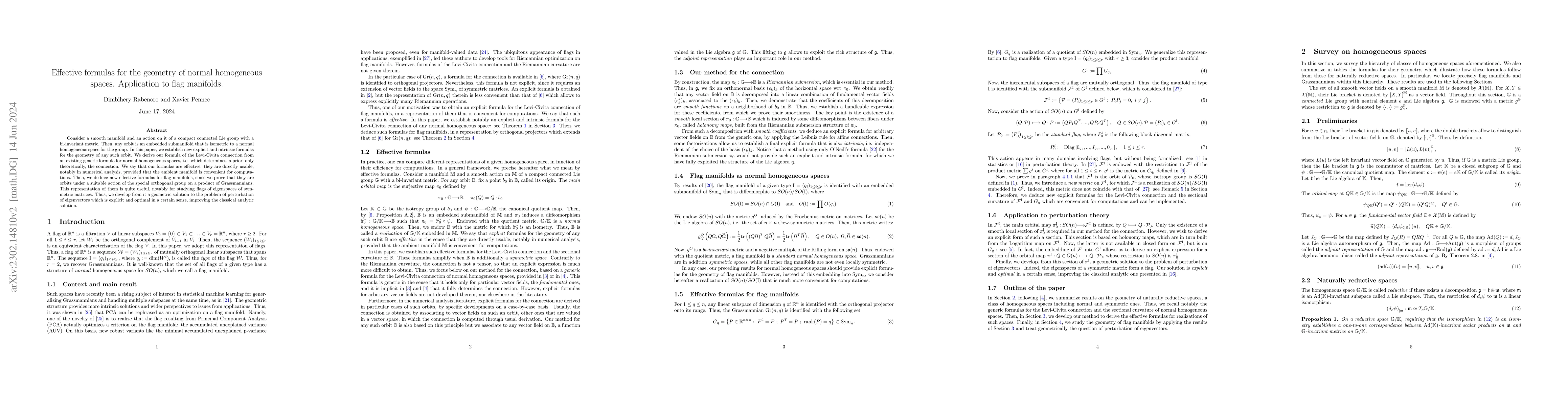 Thumbnail for Effective formulas for the geometry of normal homogeneous spaces.
  Application to flag manifolds