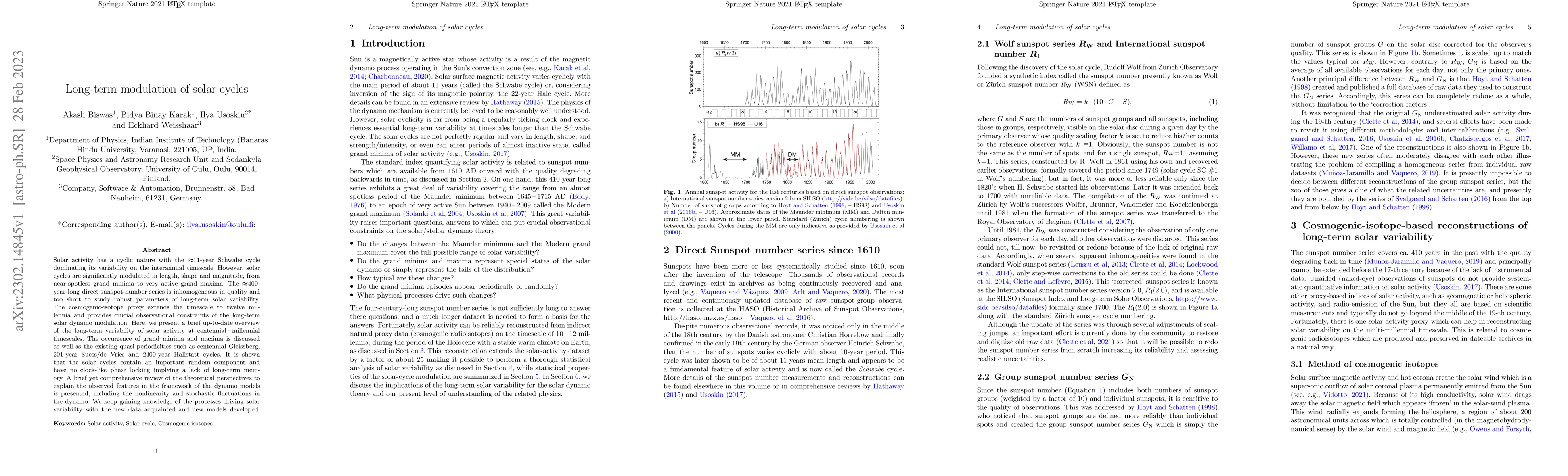 Thumbnail for Long-term modulation of solar cycles