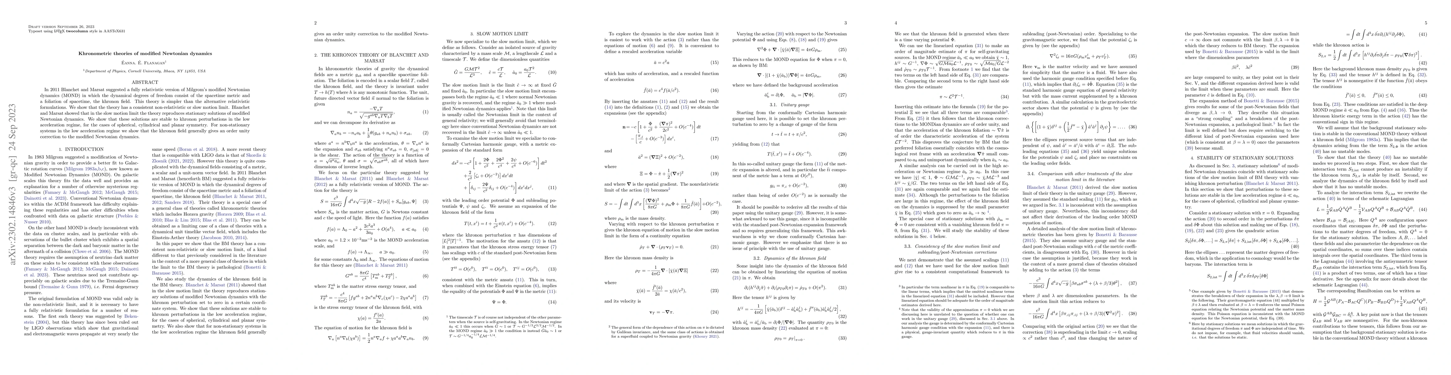 Thumbnail for Khronometric theories of modified Newtonian dynamics