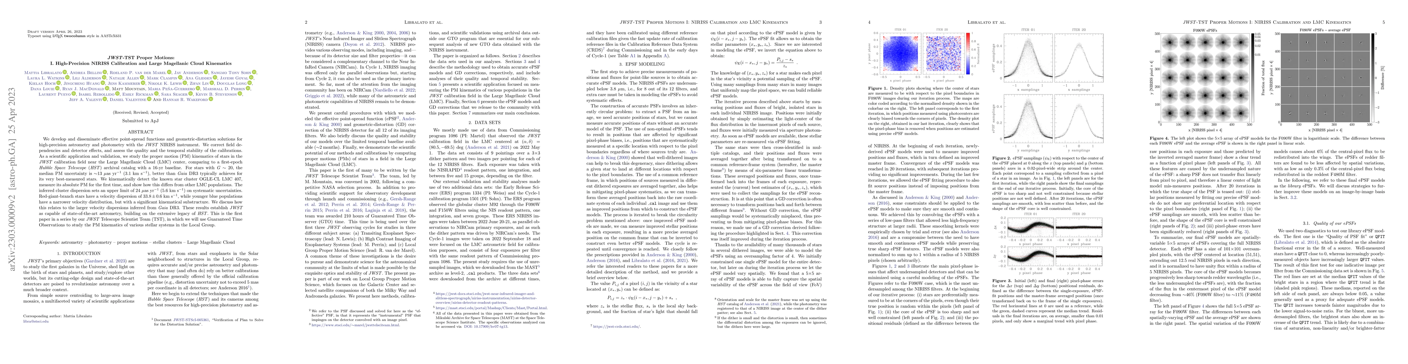 Thumbnail for JWST-TST Proper Motions: I. High-Precision NIRISS Calibration and Large
  Magellanic Cloud Kinematics