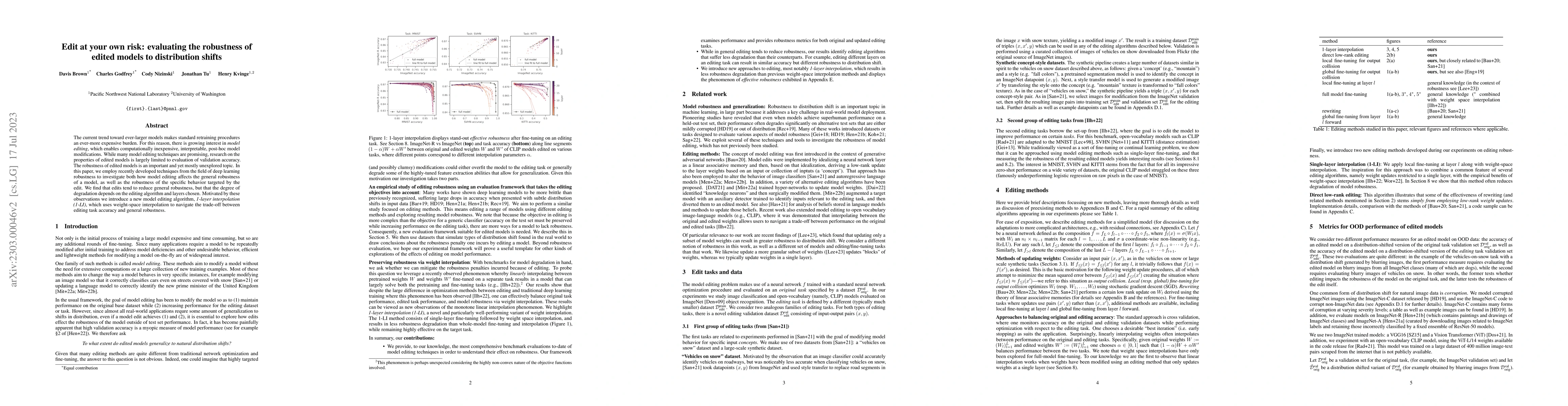 Thumbnail for Edit at your own risk: evaluating the robustness of edited models to
  distribution shifts