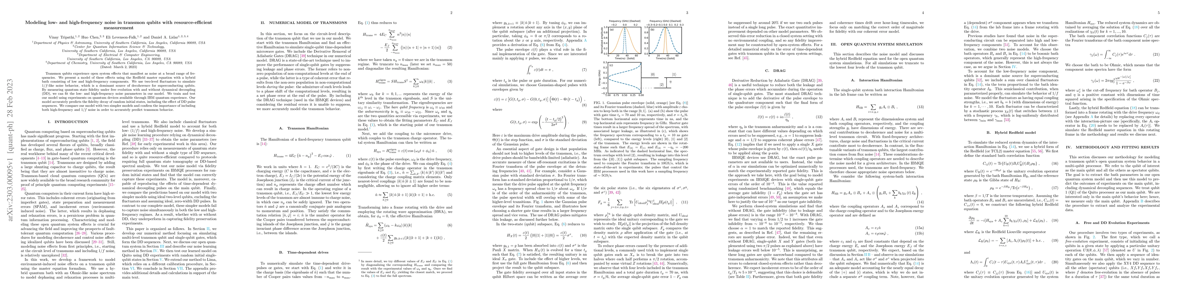 Thumbnail for Modeling low- and high-frequency noise in transmon qubits with
  resource-efficient measurement