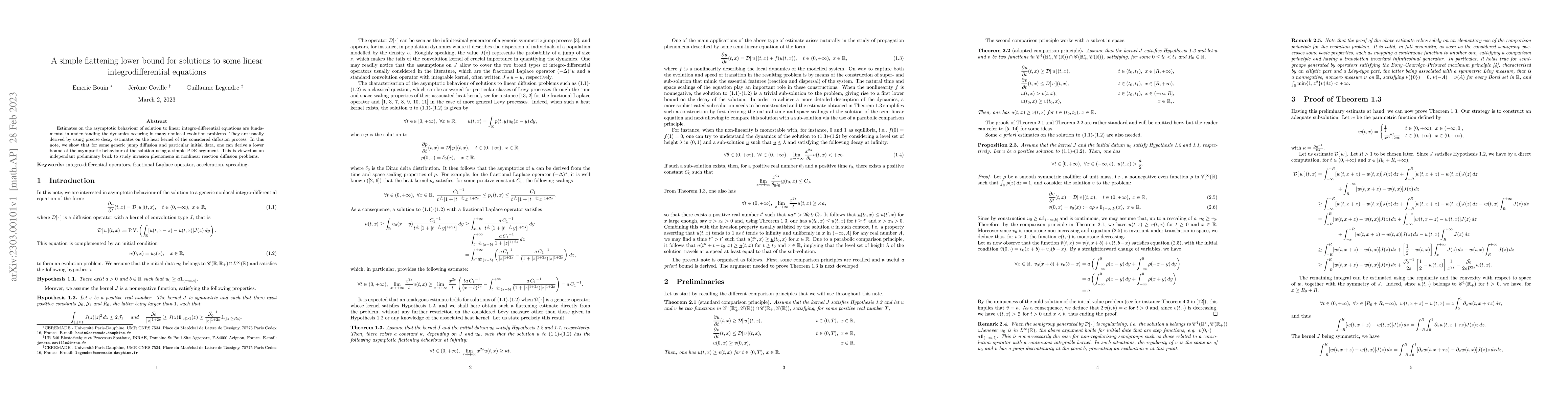 Thumbnail for A simple flattening lower bound for solutions to some linear
  integrodifferential equations