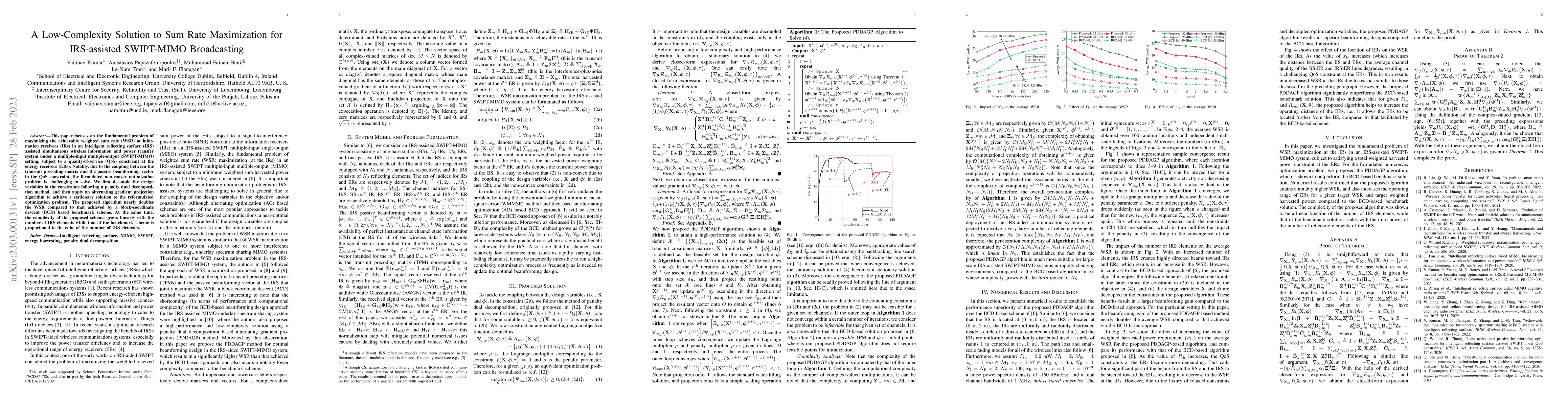 Thumbnail for A Low-Complexity Solution to Sum Rate Maximization for IRS-assisted
  SWIPT-MIMO Broadcasting
