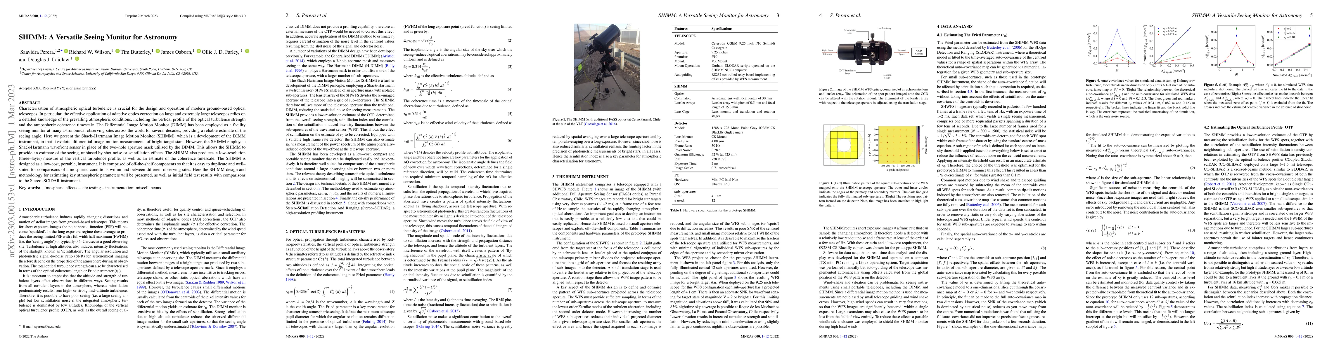 Thumbnail for SHIMM: A Versatile Seeing Monitor for Astronomy