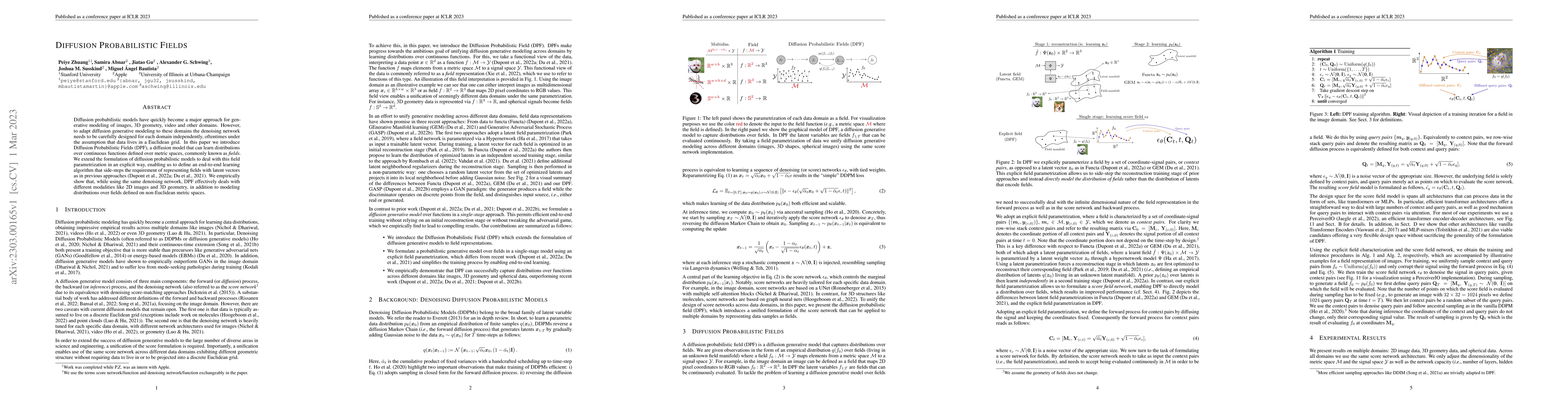 Thumbnail for Diffusion Probabilistic Fields
