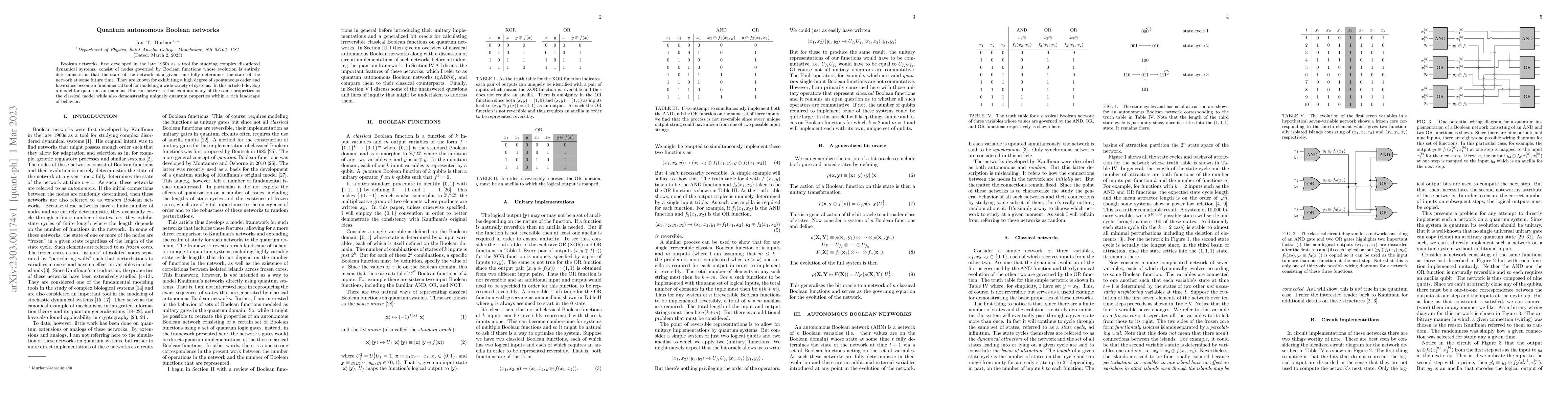 Thumbnail for Quantum autonomous Boolean networks